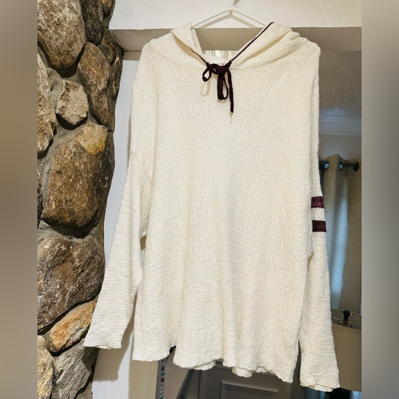 Free people Love All Hoodie in Ivory Combo. Size S. - Picture 4 of 15